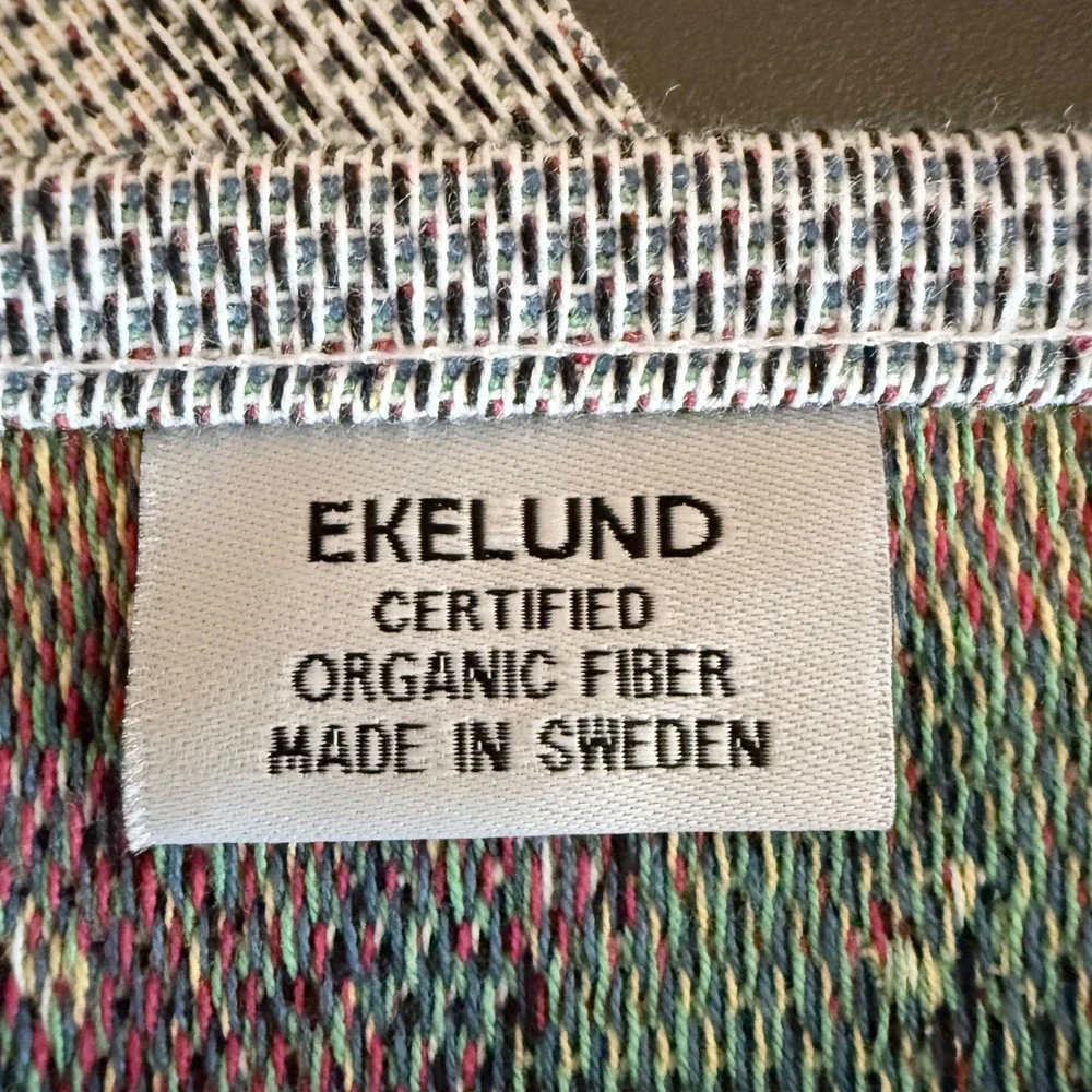 Ekelund Fjarilar Hand Towel Unisex 16x24 Multicolor NEW Organic Cotton Butterfly